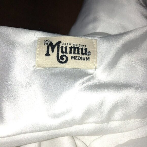 Show Me Your Mumu Medium Verona Cowl Dress Champagne Luxe Satin Gown - Picture 11 of 14